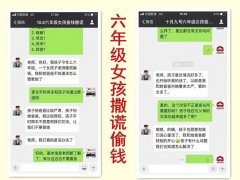 六年级女孩撒谎偷拿